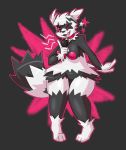  2019 absurd_res anthro anthrofied areola biped breasts female fur galarian_zigzagoon hi_res lime09 mammal nintendo open_mouth pok&eacute;mon pok&eacute;mon_(species) pussy red_eyes regional_variant solo video_games 