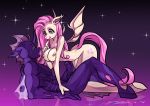  2019 arthropod breasts changeling demon digital_media_(artwork) duo equid equine eyelashes female fluttershy_(mlp) friendship_is_magic hair horn horse mammal my_little_pony nipples nude penis pterippus spectre_phase_(oc) wings ych_(character) 