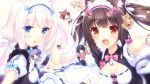  animal_ears azuki chocola cinnamon_(nekopara) coconut maid maple_(nekopara) minazuki_shigure neko_works nekomimi nekopara sayori tail vanilla wallpaper 