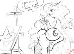  absurd_res anthro big_breasts big_butt breasts butt equid female friendship_is_magic hi_res horn mammal my_little_pony nude princess_luna_(mlp) thelunarmoon winged_unicorn wings 