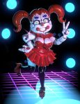  animatronic baby_(fnafsl) big_breasts breasts clothing female five_nights_at_freddy&#039;s footwear hi_res high_heels lipstick looking_at_viewer machine makeup not_furry robot shoes sister_location solo_focus video_games 