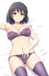  bra breasts cameltoe inanaki_shiki lingerie nipples pantsu thighhighs yahari_ore_no_seishun_lovecome_wa_machigatteiru. yukinoshita_haruno 