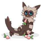  1:1 digital_media_(artwork) furret heartberry low_res mellochi nintendo paws pecha_berry pixel_(artwork) pok&eacute;mon pok&eacute;mon_(species) thumbnail video_games 