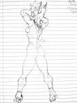  absurd_res athletic athletic_female back_muscles big_but breasts clothing croptop_hoodie fangs female footwear hand_on_head harpseal hi_res humanoid_pointy_ears leggings legwear looking_up muscular muscular_female retro sadhu(harpseal) shapely shoulder_blades skates smile solo spiky_hair stare thick_thighs thong 
