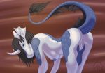  absurd_res blue_eyes breasts equid equine female hi_res horn horse kelpe mammal nipples nude plates pussy sacrificabominat scales unicorn 