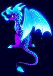  2019 absurd_res ambiguous_gender blue_theme claws digital_media_(artwork) dragon feral hi_res horn membrane_(anatomy) membranous_wings plaguedogs123 purple_eyes scales scalie solo spines spyro spyro_the_dragon video_games western_dragon wings 