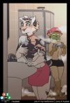  azaleesh bath felid feline hi_res james(character jules male mammal mastectomy_scar scar shower towel visibly_trans 