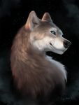  2019 ambiguous_gender black_nose blue_eyes canid canine canis digital_media_(artwork) feral fur grey_fur headshot_portrait hi_res mammal portrait rhyu solo wolf 