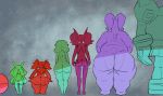  big_breasts big_butt braixen breasts butt delphox female gardevoir golurk goodra height_chart hi_res huge_breasts kirlia nintendo nude oofrowdy overweight pok&eacute;mon pok&eacute;mon_(species) short_stack thick_thighs video_games voltorb wide_hips 