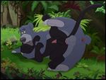  2d_animation 4:3 anal anal_penetration animal_genitalia animal_penis animated anus bagheera_(jungle_book) balls baloo barbed_penis bodily_fluids detailed_background disney duo erection feet felid feline_penis feral feral_on_feral feral_penetrated feral_penetrating feral_penetrating_feral foliage french_kissing gaping gaping_anus genital_fluids grass interspecies jungle_book kaion kissing larger_male male male/male male_penetrated male_penetrating mammal monochrome on_ground outside pantherine penetration penis pink_penis precum quadruped sex sheath size_difference smaller_male ursid 