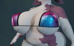  bagelcollector big_breasts bikini bovid bovine breasts cattle close-up clothing female huge_breasts mammal overweight ribby_(character) solo swimwear 