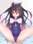  areola azur_lane cameltoe erect_nipples i-168_(azur_lane) nagato-chan school_swimsuit see_through seifuku swimsuits underboob 