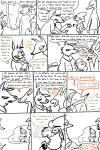 aardwolf anneke_(weaver) anthro aphrodisiac avo_(weaver) betty_(weaver) beverage bodily_fluids bovid canid canine canis caprine cellphone cervid charlie_(weaver) comic dialogue disney english_text fan_character female fox group hi_res humor hyaenid jackal male mammal pack_street phone remmy_cormo sheep snow sweat text the_weaver velvet_roe_(weaver) wolf zootopia 