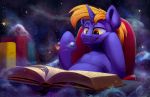  2019 book equid equine fan_character hi_res macro mammal my_little_pony planet snap_feather space star_bright tsitra360 