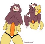  2019 abdominal_bulge animal_crossing anthro big_breasts big_dildo blush bodily_fluids breasts canid canine canis deep_penetration dildo domestic_dog duo eulipotyphlan female female/female freckles fur gloves_(marking) hair hedgehog hi_res interspecies isabelle_(animal_crossing) mammal markings nintendo nipples nude open_mouth penetration pussy rainbowsprinklesart sable_able sex sex_toy shih_tzu simple_background strapon strapon_sex toy_dog toying_partner vaginal video_games white_background yellow_fur 