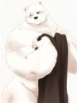  00makumakuma00 anthro biped black_nose blue_eyes crushfang_(sdorica_sunset) fur hi_res mammal nude polar_bear scar sdorica sdorica_sunset solo ursid ursine white_fur 