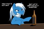 alcohol beer beverage blue_eyes equid equine eyelashes gilmore_(character) grummancat hair mammal my_little_pony scarf simple_background solo white_hair 