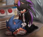  all_fours anal anthro blush bodily_fluids doggystyle drooling duo eulipotyphlan fan_character from_behind_position hedgehog hi_res krazyelf male male/male mammal saliva sex smoking sonic_(series) sonic_the_hedgehog sweat 
