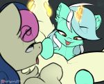  absurd_res airfly-pony2014 bonbon_(mlp) equid female female/female feral friendship_is_magic hi_res horn looking_pleasured lyra_heartstrings_(mlp) magic mammal my_little_pony spread_legs spreading unicorn 