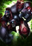  2016 alien ape beast_wars blood bodily_fluids cybertronian digital_media_(artwork) drooling fangs fur gore gorilla grey_fur haplorhine hi_res humanoid living_machine machine male mammal maximal muscular nightmare_fuel open_mouth optimus_primal primate red_eyes robot ryuusei_(mark_ii) saliva solo teeth tissue tongue transformers 