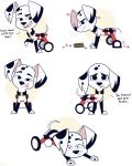  101_dalmatian_street 101_dalmatians absurd_res canid canine canis dalmatian delgado_(101_dalmatians) disney domestic_dog english_text hi_res higgly_town_hero mammal simple_background text white_background 