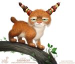  bobcat branch cryptid-creations felid feline food food_creature humor kebab lynx mammal pun visual_pun 