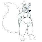  &lt;3 1:1 2018 3_toes :3 alternate_species anthro belly big_tail breasts cynical-cy eeveelution eyelashes featureless_breasts featureless_crotch female hair mairi_nigalya_ponya navel nintendo overweight overweight_female pok&eacute;mon pok&eacute;mon_(species) pok&eacute;morph short_hair simple_background solo sylveon thick_thighs toes video_games white_background 