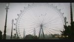  bird building bush day elizabeth_tower ferris_wheel highres lamppost london london_eye long_sleeves original outdoors scenery seol sky timestamp 