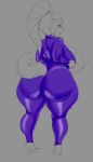  2016 absurd_res anthro areola big_breasts big_butt breasts butt canid canine canis diana_(thecon) digital_media_(artwork) domestic_dog erect_nipples eyewear female glasses hi_res huge_breasts huge_butt mammal mature_female nipples solo thecon thick_thighs voluptuous wide_hips 