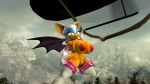  16:9 3d_(artwork) anthro big_breasts boots breasts chiropteran clothing darksorm digital_media_(artwork) female footwear hi_res looking_at_viewer mammal mostly_nude pussy rouge_the_bat solo sonic_(series) 