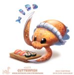  cephalopod coleoid cryptid-creations cuttlefish decapodiform food marine mollusk solo sushi 