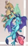  armor conditional_dnp dragon fangs female friendship_is_magic hi_res horn loupgarou membrane_(anatomy) membranous_wings my_little_pony princess_ember_(mlp) red_eyes scales scepter slit_pupils wings 