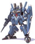  beam_rifle commentary_request energy_gun full_body gundam gundam_mk_v gundam_sentinel mamecchi mecha no_humans shield simple_background solo standing weapon white_background 