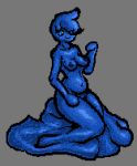  2019 anthro areola breasts digital_media_(artwork) dittodotto female goo_(disambiguation) goo_creature hair hi_res humanoid looking_at_viewer nipples not_furry nude pixel_(artwork) simple_background slime smile solo 