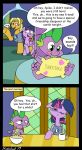  2019 bags_under_eyes comic dialogue dragon english_text equid equine female friendship_is_magic group hi_res horn horse male mammal my_little_pony pony sewing spike_(mlp) strebiskunk text tired twilight_sparkle_(mlp) winged_unicorn wings 