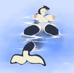  anthro anus big_breasts breasts cetacean delphinoid female hi_res looking_at_viewer mammal marine nipples nude oceanic_dolphin open_mouth orca partially_submerged pussy slightly_chubby solo toothed_whale yogoat 