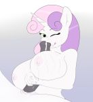  animal_genitalia animal_penis anthro big_breasts bodily_fluids breasts cum cum_on_breasts cum_on_face equid equine_penis female friendship_is_magic genital_fluids hi_res horn male male/female mammal my_little_pony penis sex skyearts sweetie_belle_(mlp) titfuck unicorn 