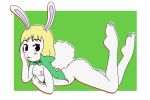  anthro blush breasts butt cape carrot_(one_piece) clothing female fur hair hi_res humanoid kamikiller lagomorph leporid mammal minkmen_(one_piece) nipples nude one_piece rabbit simple_background smile solo white_fur 