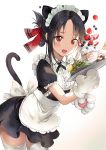  animal_ears kaguya-sama_wa_kokurasetai_~tensai-tachi_no_renai_zunousen~ maid nekomimi saya_(mychristian2) shinomiya_kaguya skirt_lift tail thighhighs 