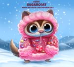  candy coat cryptid-creations food mammal marsupial petaurid phalangeriform snow solo sugar_glider 