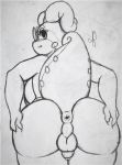  2019 antennae_(anatomy) anthro anus backsack balls big_breasts big_butt breasts butt dragon eye_moisturizer eyelashes eyewear freckles glasses goodra gynomorph heidi_(eye_moisturizer) hi_res huge_breasts huge_butt intersex invalid_tag looking_at_viewer looking_back monochrome nintendo nipples nude overweight overweight_gynomorph overweight_intersex pencil_(disambiguation) penis perineum pok&eacute;mon pok&eacute;mon_(species) presenting presenting_anus presenting_hindquarters reptile scalie simple_background smile solo spreading thick_tail thick_thighs traditional_media_(artwork) video_games voluptuous wide_hips 