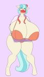  absurd_res anthro big_breasts blush bra breast_expansion breasts cleavage clothed clothing coco_pommel_(mlp) earth_pony equid equine female fimbulvinter friendship_is_magic hi_res horse huge_breasts mammal marauder6272 my_little_pony panties pony underwear 