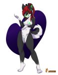  anthro becon canid canine canis dark domestic_dog female fullbody gingerbreadarts glowing hi_res husky mammal nordic_sled_dog nude solo spitz zombi zombikiss 
