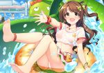  bikini eskimofox feet see_through shimamura_uzuki swimsuits the_idolm@ster the_idolm@ster_cinderella_girls wet_clothes 