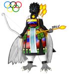  2019 4_toes 5_fingers absurd_res anthro avian beak big_breasts biped bird black_beak black_feathers breasts claws clothed clothing digital_drawing_(artwork) digital_media_(artwork) feathered_wings feathers female fingers flag full-length_portrait grey_feathers hi_res holding_object holding_weapon icterid japanese_clothing jose-497 latina miranda_marcano new_world_oriole non-mammal_breasts orange_feathers portrait range_weapon samurai signature simple_background smile solo standing tail_feathers thick_thighs toe_claws toes venezuela venezuelan_troupial voluptuous weapon white_background white_feathers wide_hips winged_arms wings yellow_eyes yellow_feathers 