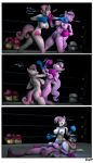  3d_(artwork) absurd_res anthro apple_bloom_(mlp) barely_visible_genitalia barely_visible_pussy big_breasts bodily_fluids breasts comic dialogue diamond_tiara_(mlp) digital_media_(artwork) equid facesitting fight friendship_is_magic hi_res horn isisazza mammal my_little_pony nude pussy scootaloo_(mlp) silver_spoon_(mlp) sweat sweetie_belle_(mlp) unicorn 