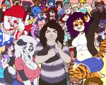  2019 5:4 5_fingers absolutely_everyone absurd_res ambiguous_gender anthro big_breasts bilabee bilabee_(character) bimbo_(character) black_fur blue_eyes blue_fur blue_hair border_collie breasts brown_eyes canid canine canis cleavage clothed clothing clown collar collie dee(kansyr) digital_media_(artwork) domestic_dog ear_piercing ear_ring elaine_budderbup ethan(grinn3r) eye_patch eyebrows eyelashes eyewear felid female fingers fox fur german_shepherd glasses group hair hat headgear headwear herding_dog hi_res horn huge_breasts husky husky_wraith(thehoodeddragon) lagomorph large_group lazuli_(doggod.va) leporid lipstick looking_at_viewer makeup male mammal mature_female mixi_elkhound mouse multicolored_fur murid murine nordic_sled_dog open_mouth pantherine pastoral_dog piercing poodle purple_hair rabbit raja_(bilabee) rat red_hair rodent sasha_sweets sheepdog simple_background smile spitz standing sumi(wingmandraws) thick_thighs toes tongue voluptuous white_fur wide_hips wolf 