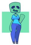  2019 alpha_channel breasts clothed clothing female hi_res humanoid kiwihermit minecraft open_mouth simple_background smile solo transparent_background undead video_games zombie zombie_(minecraft) 
