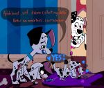  &lt;3 &lt;3_eyes 101_dalmatian_street 101_dalmatians 2019 absurd_res anatomically_correct animal_genitalia animal_penis animal_pussy bandanna bedroom_eyes being_watched bite biting_lip blush bodily_fluids bone breath brother canid canine canine_penis canine_pussy canis collar cum cum_in_pussy cum_inside da_vinci_(101_dalmatians) dalmatian dawkins_(101_dalmatians) dee_dee_(101_dalmatians) disney dizzy_(101_dalmatians) domestic_dog dylan_(101_dalmatians) english_text female feral fucked_silly genital_fluids group group_sex half-closed_eyes hi_res incest knot looking_at_another lying male mammal masturbation on_back open_mouth panting penetration penis pillow pussy pussy_juice seductive sex sibling sister smile spots text threesome tongue tongue_out vaginal vaginal_penetration voyeur whitewolf20xx young 