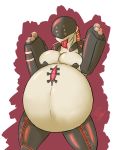  2016 alpha_channel arm_cannon armor belly big_belly big_breasts breasts cable cybernetics cyborg demon doom eyes_covered female fimp gun hi_res humanoid machine mancubus_(doom) not_furry obese obese_female overweight overweight_female ranged_weapon simple_background smile solo standing thick_thighs tongue tongue_out transparent_background video_games weapon 